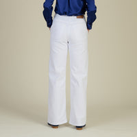 White Macana Wide Leg Jeans