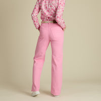 Pale Pink Macana Wide Leg Jeans