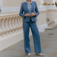 Blue Hinton Suit Trousers