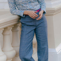 Blue Hinton Suit Trousers