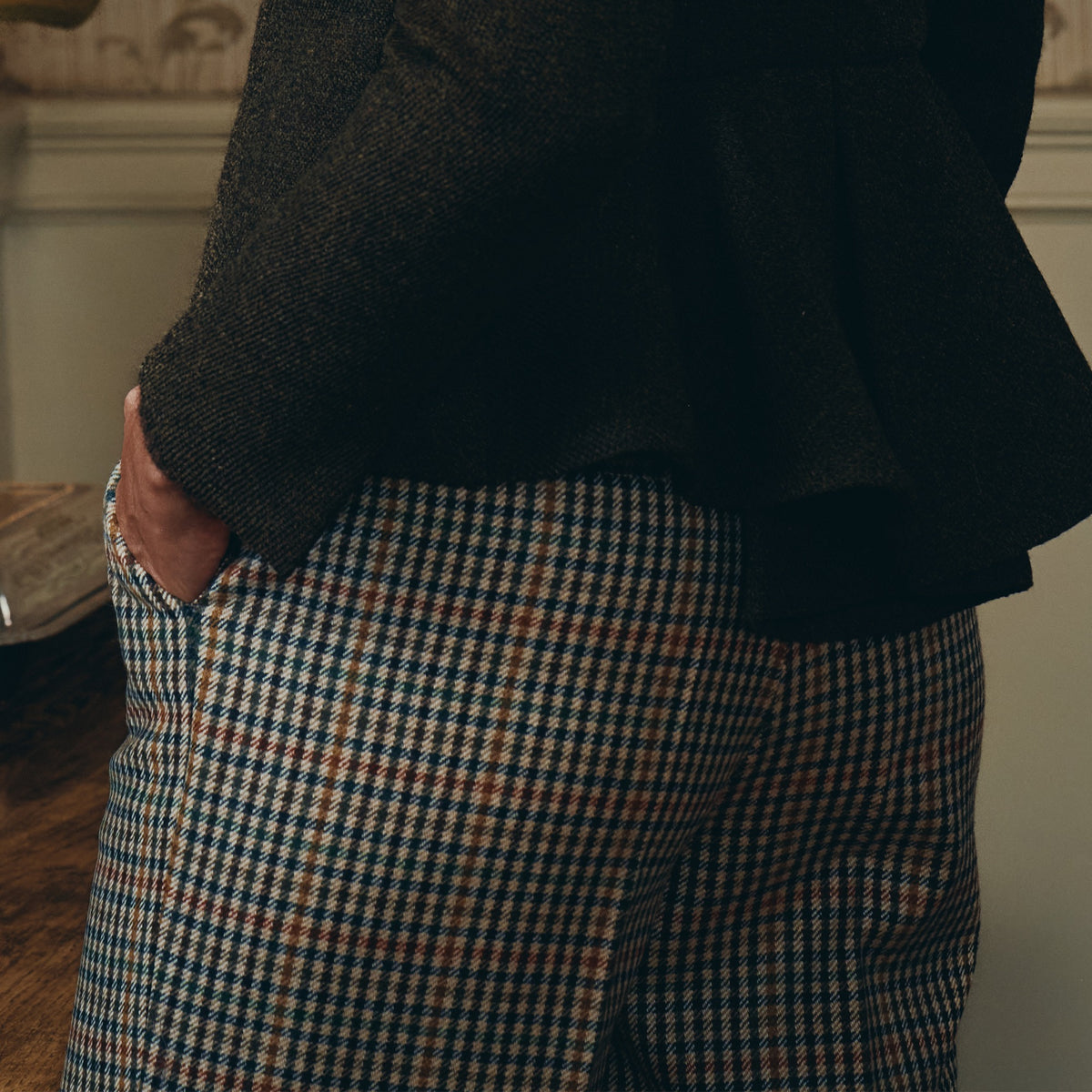Wincanton Tweed Wide Leg Trousers