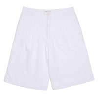 White Alexandra Linen Shorts