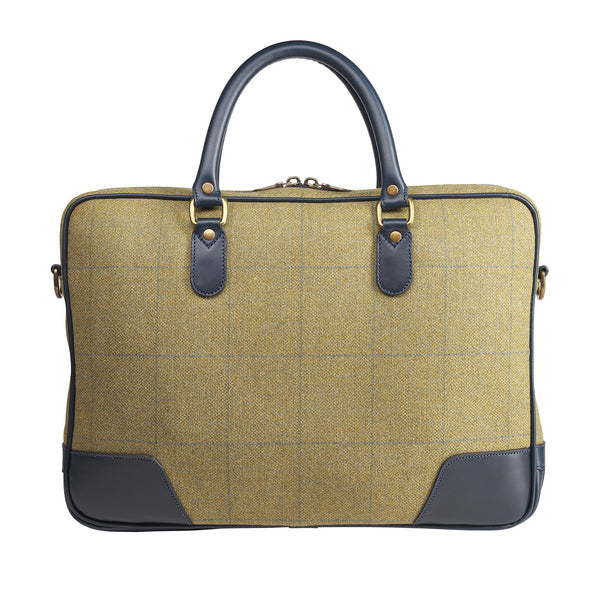 House Check Tweed Laptop Bag