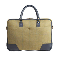 House Check Tweed Laptop Bag