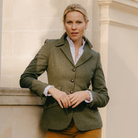 Green Ludlow Storm Tab Tweed Jacket