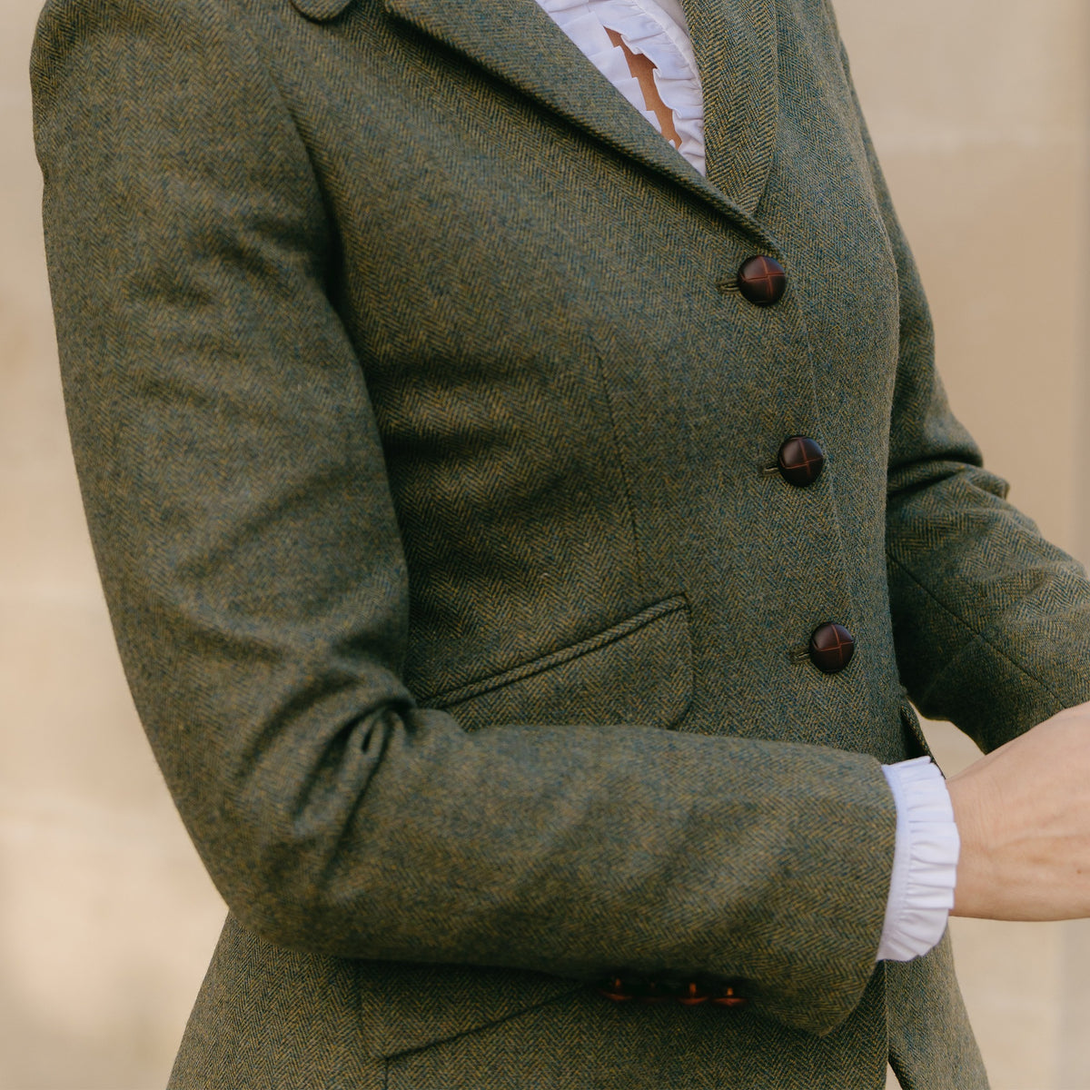 Green Ludlow Storm Tab Tweed Jacket