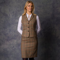Wincanton Tweed Fitted Collared Waistcoat