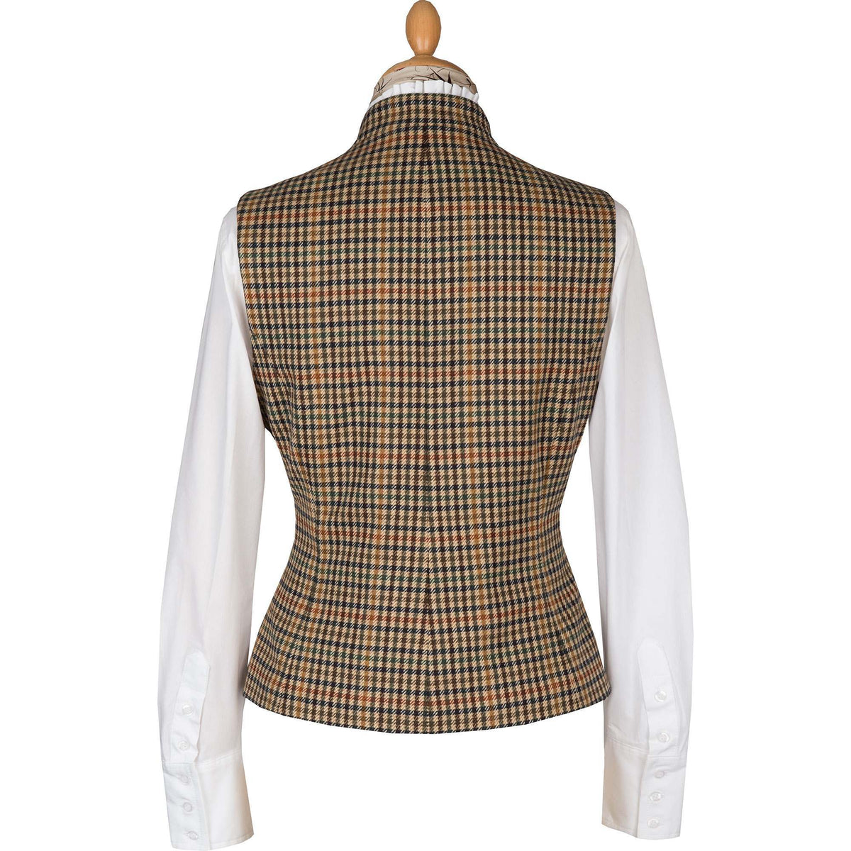 Wincanton Tweed Fitted Collared Waistcoat