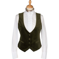 Moss Green Velvet Waistcoat