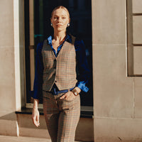Wincanton Tweed Uncollared Waistcoat