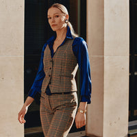 Wincanton Tweed Uncollared Waistcoat