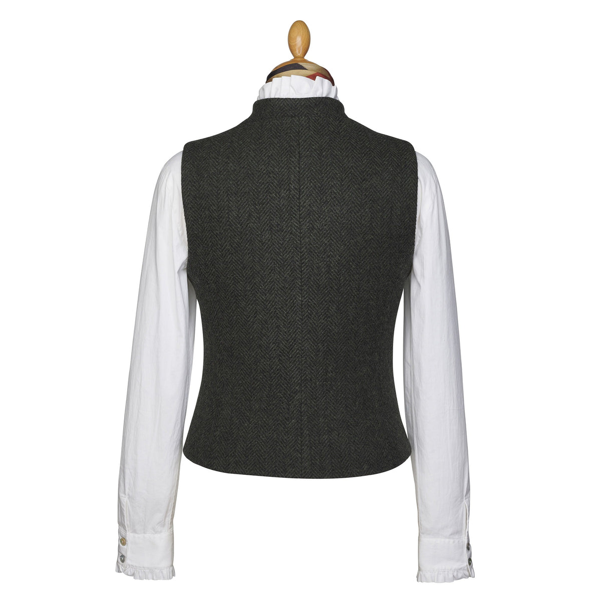 Olive Carlisle Tweed Fitted Waistcoat