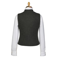 Olive Carlisle Tweed Fitted Waistcoat
