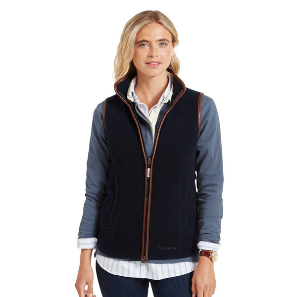 Navy Schöffel Lyndon Fleece Gilet