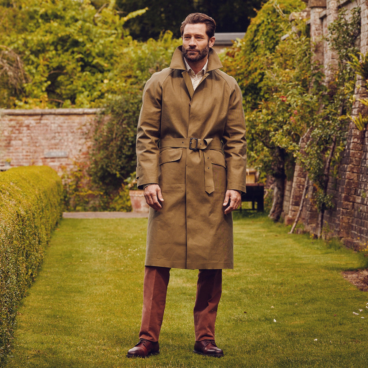 Khaki Hampton Mackintosh Raincoat
