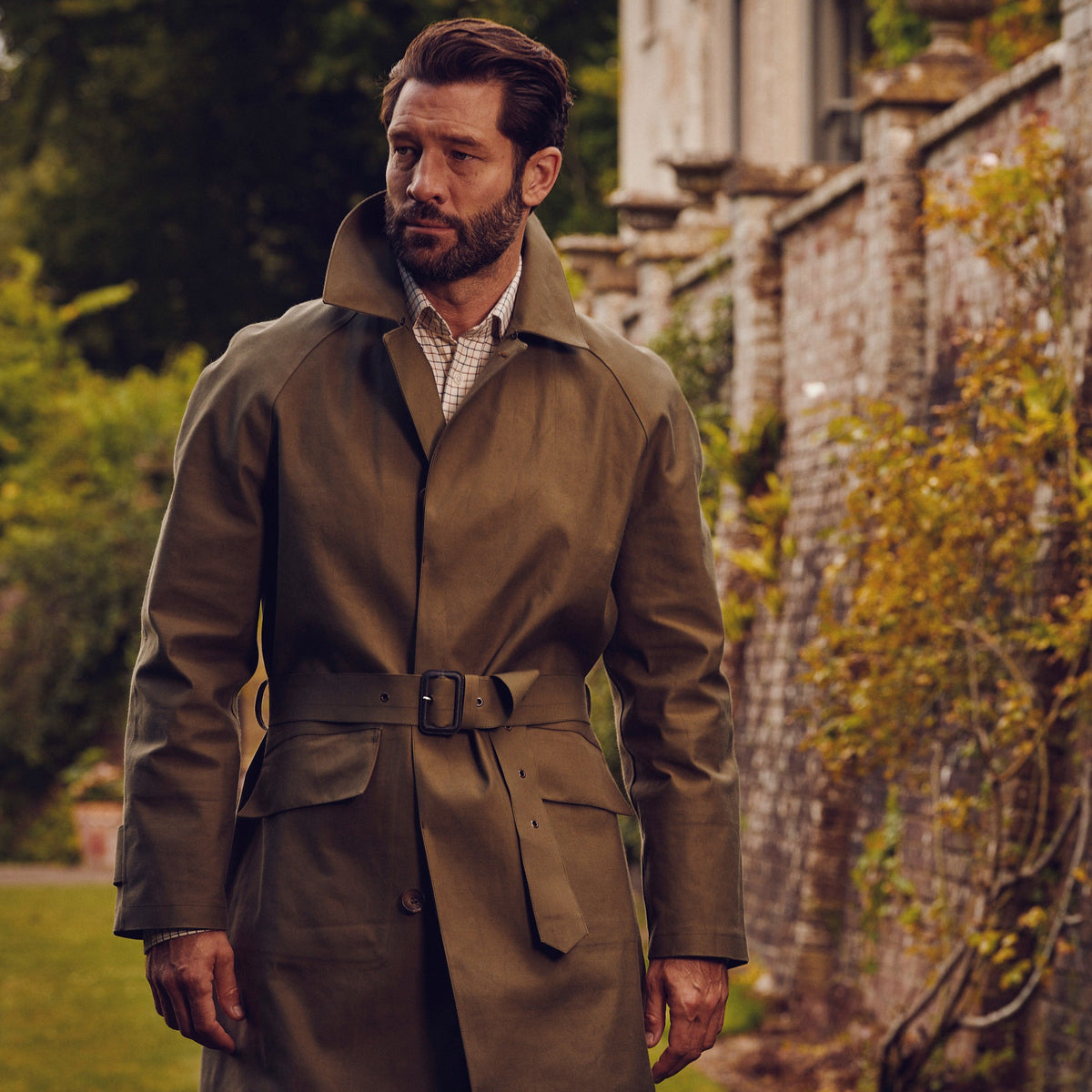 Khaki Hampton Mackintosh Raincoat