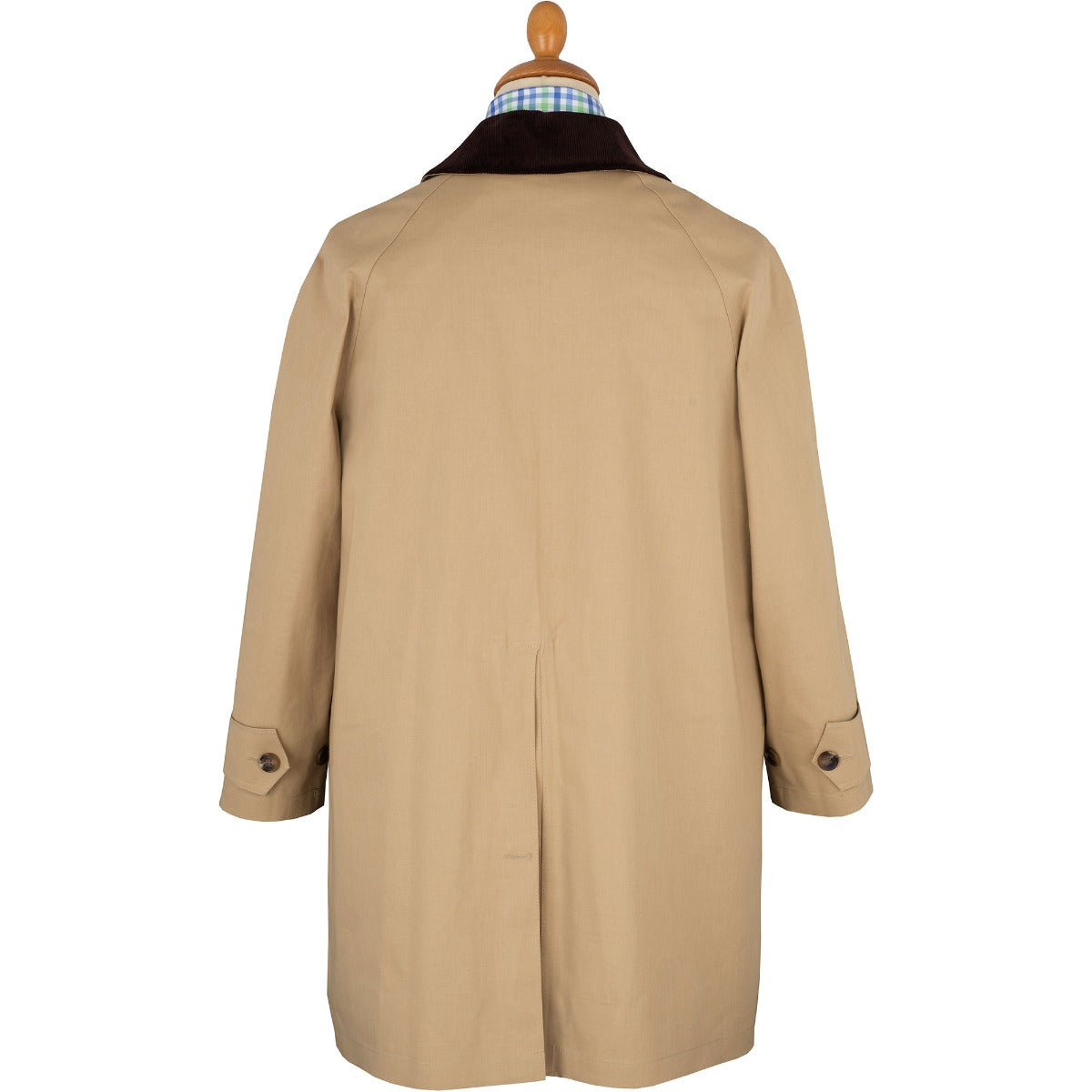 Fawn Huntsman Mackintosh with Corduroy Collar