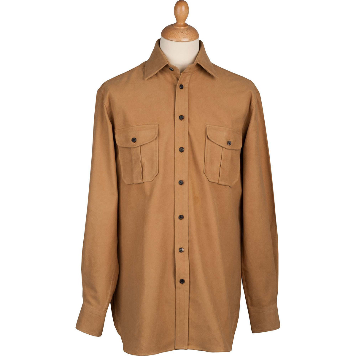 Camel Linton Moleskin Shirt