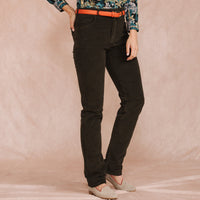 Green Stretch Moleskin Jeans