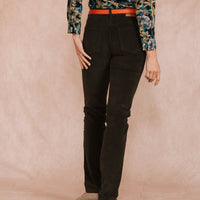 Green Stretch Moleskin Jeans