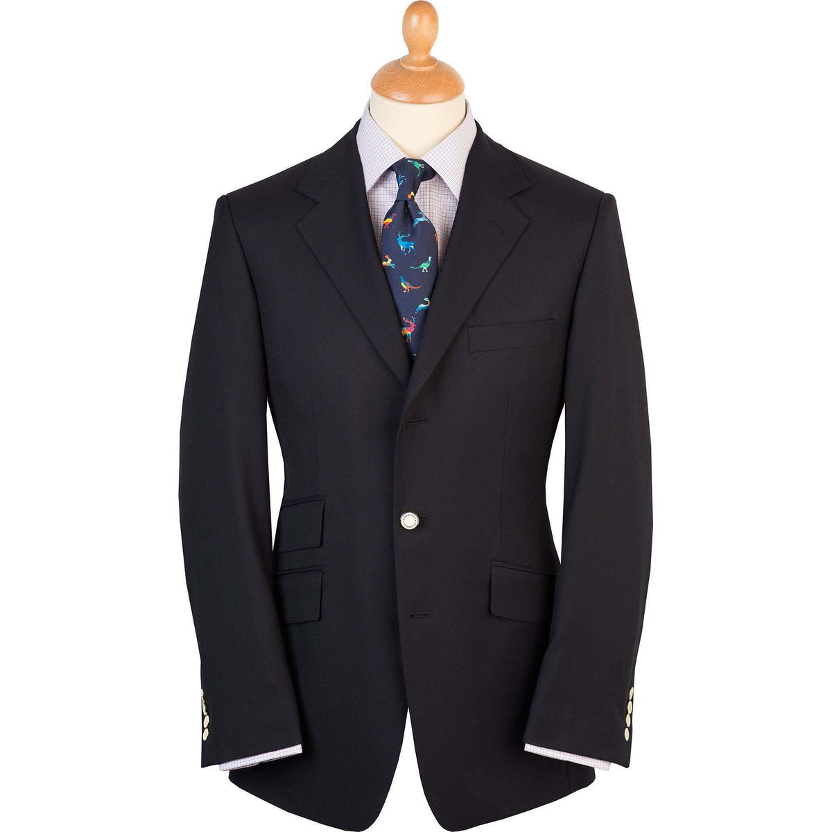 Navy Single Breasted Serge Blazer