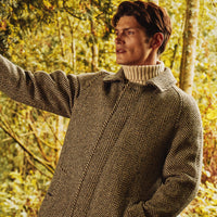 Black & Cream Herringbone Donegal Follifoot Coat