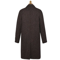 Brown Grey Herringbone Donegal Follifoot Coat