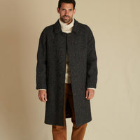 Grey Herringbone Donegal Follifoot Coat