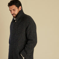 Grey Herringbone Donegal Follifoot Coat