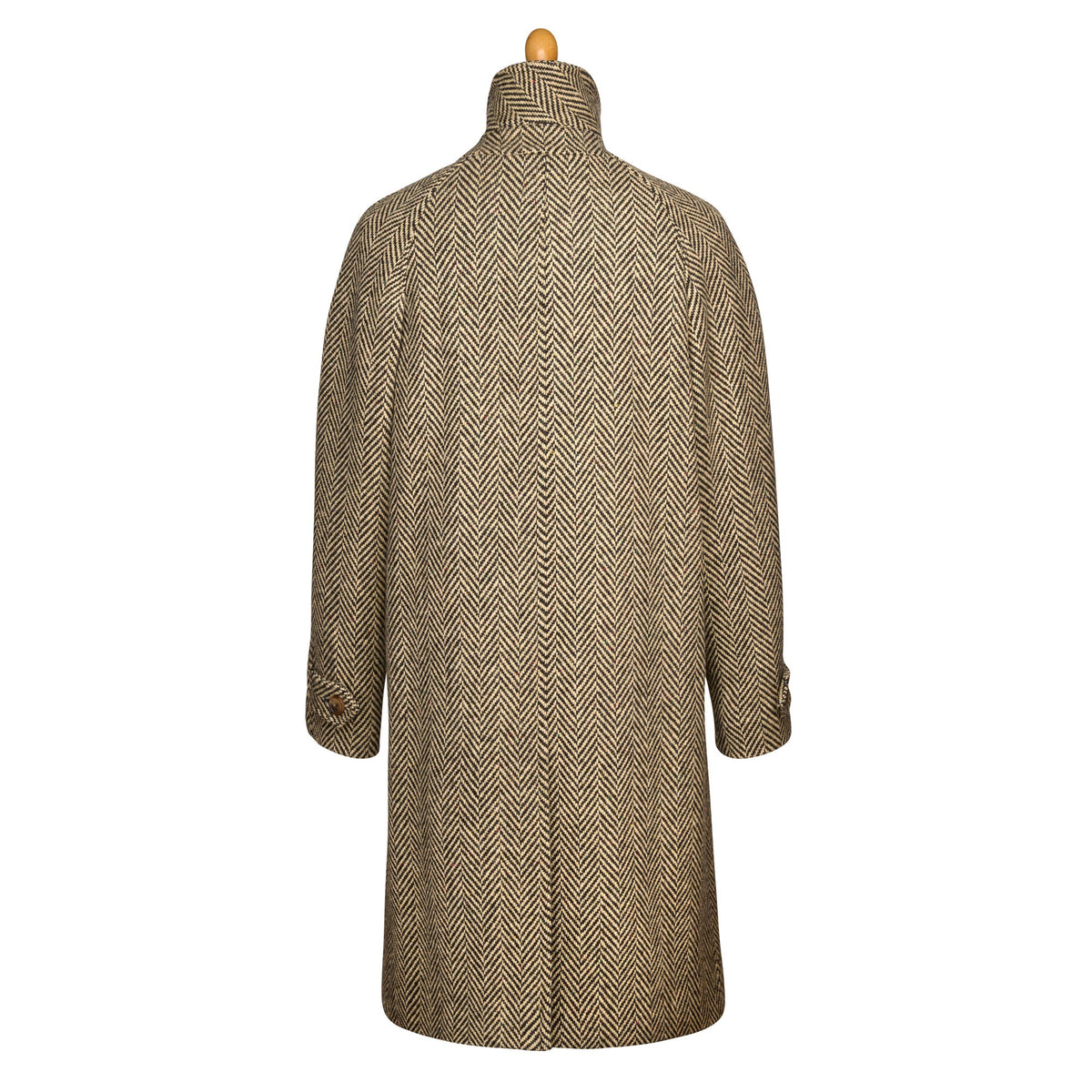 Black & Cream Herringbone Donegal Follifoot Coat