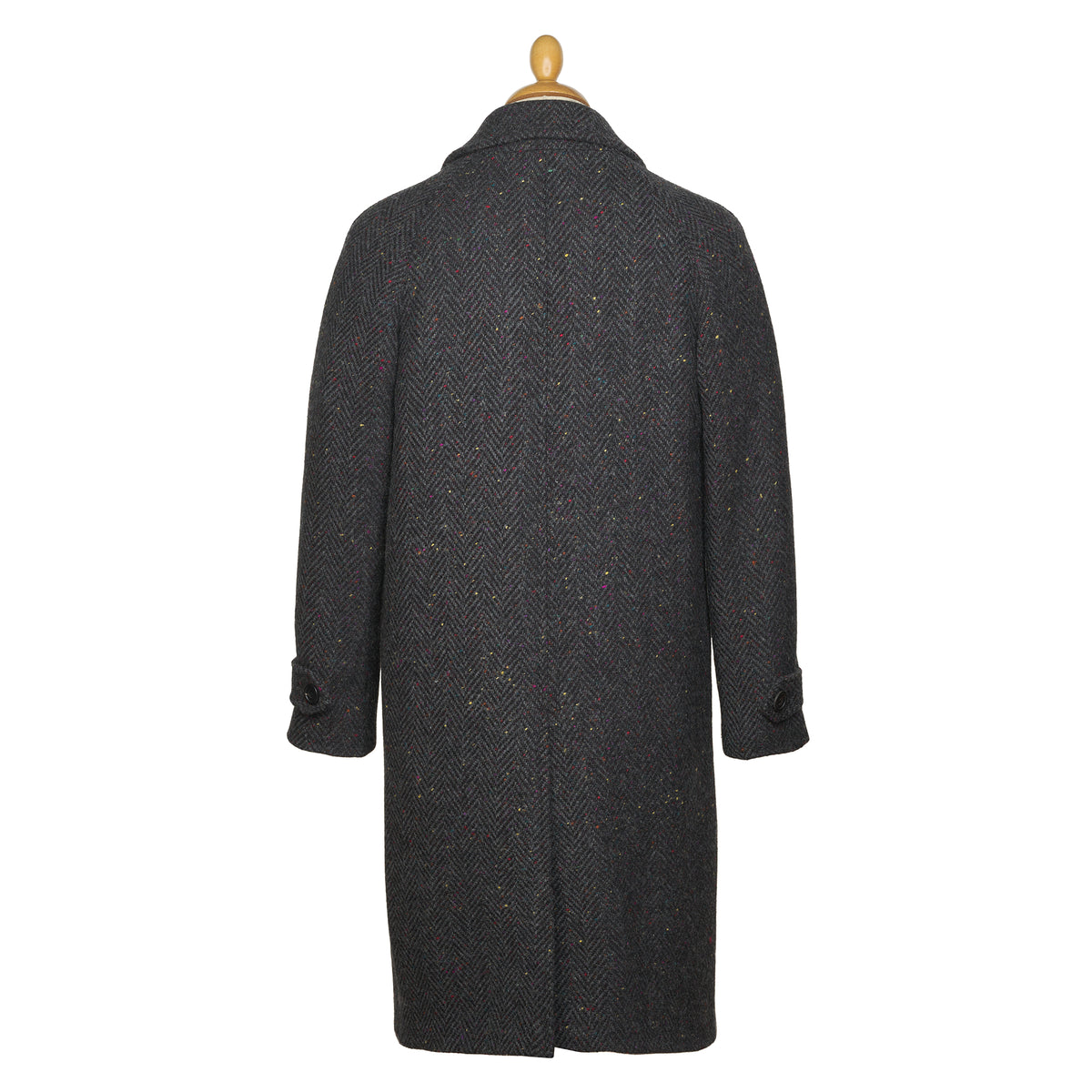 Grey Herringbone Donegal Follifoot Coat