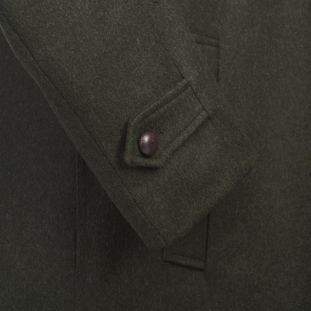 Green Austrian Loden Hubertus Coat