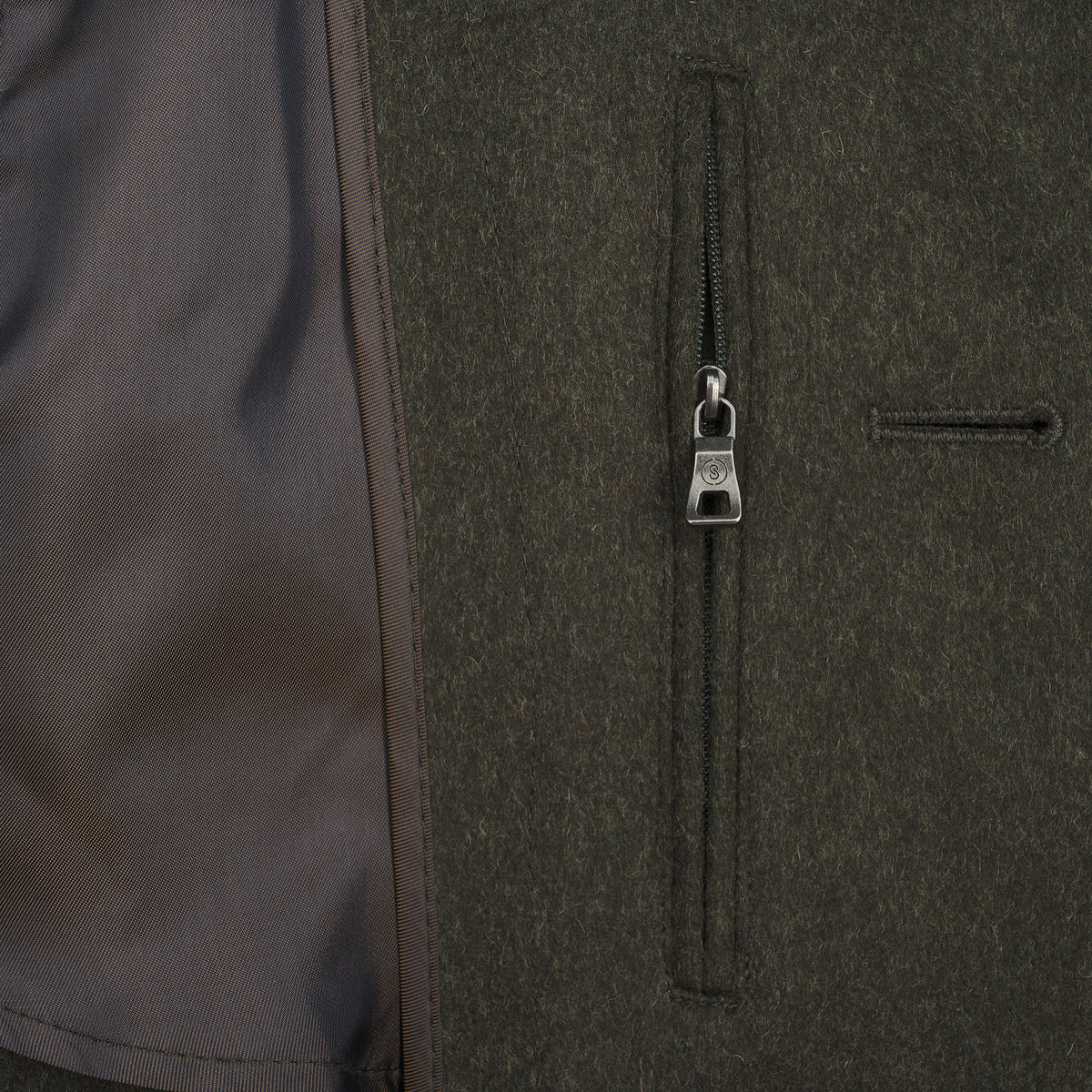 Green Austrian Loden Hubertus Coat