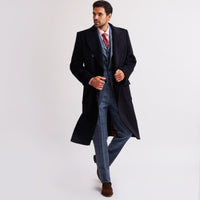Navy Double Breasted Polo Coat