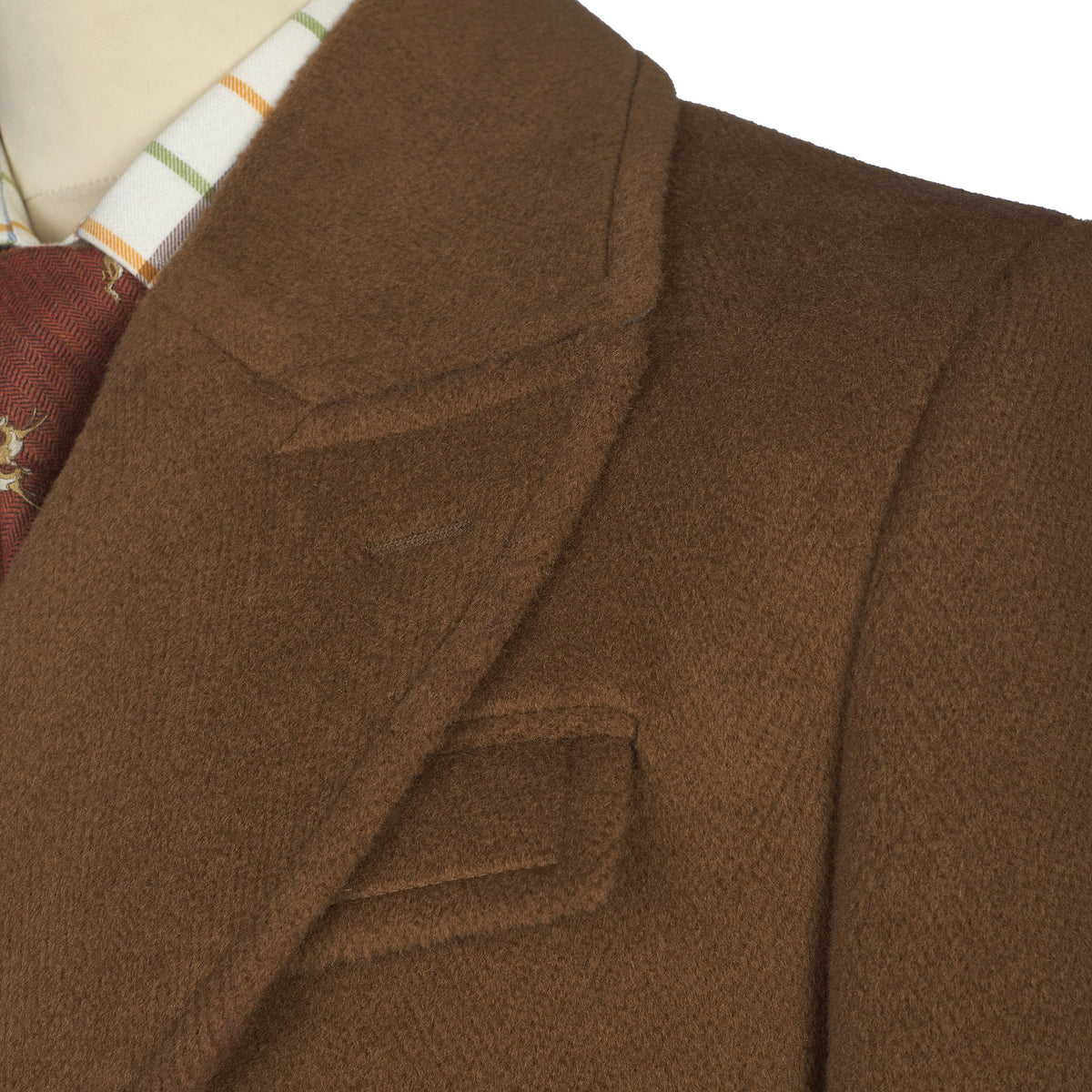 Chestnut Double Breasted Polo Coat