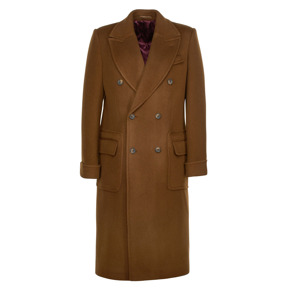 Brown Double Breasted Polo Coat