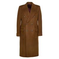 Brown Double Breasted Polo Coat