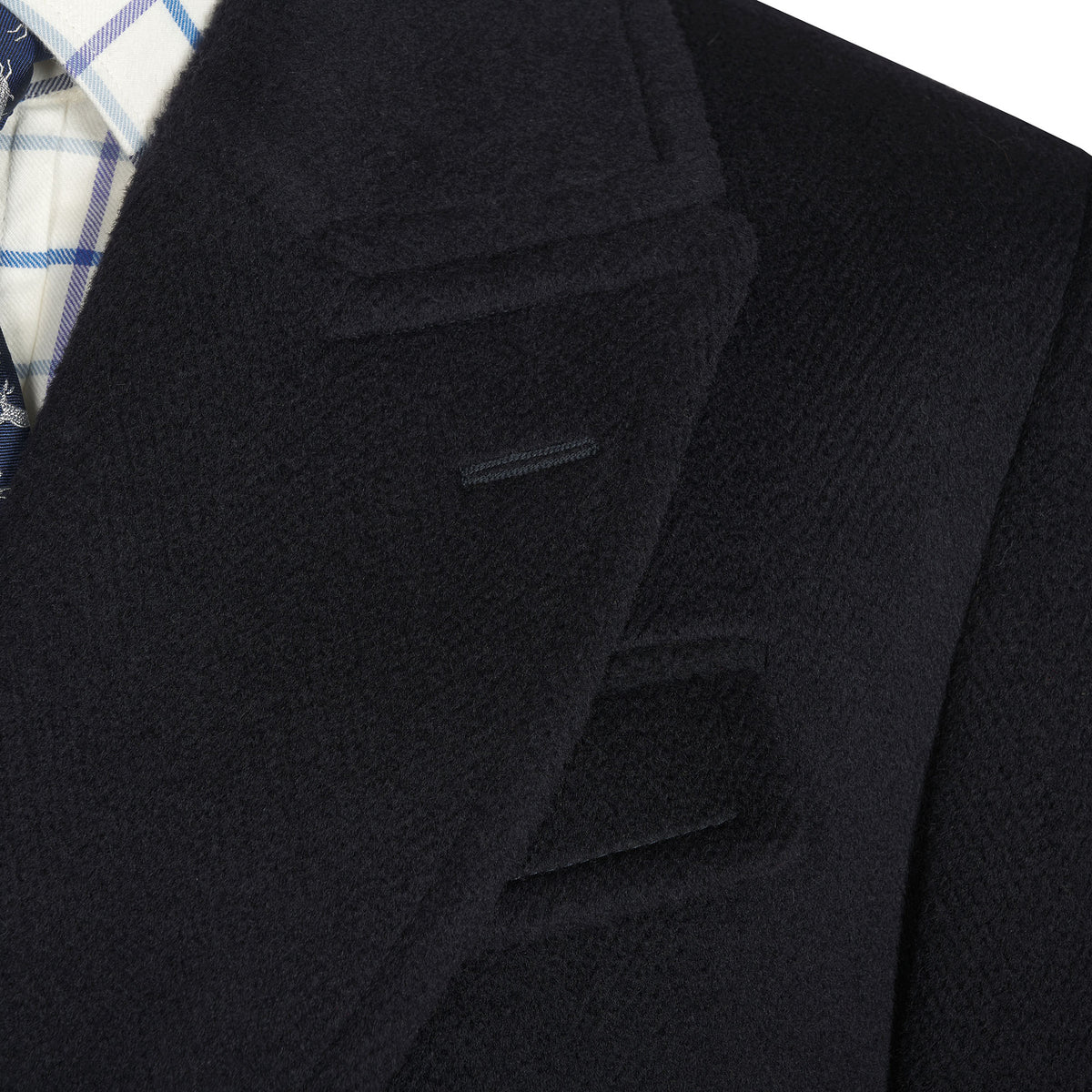 Navy Double Breasted Polo Coat