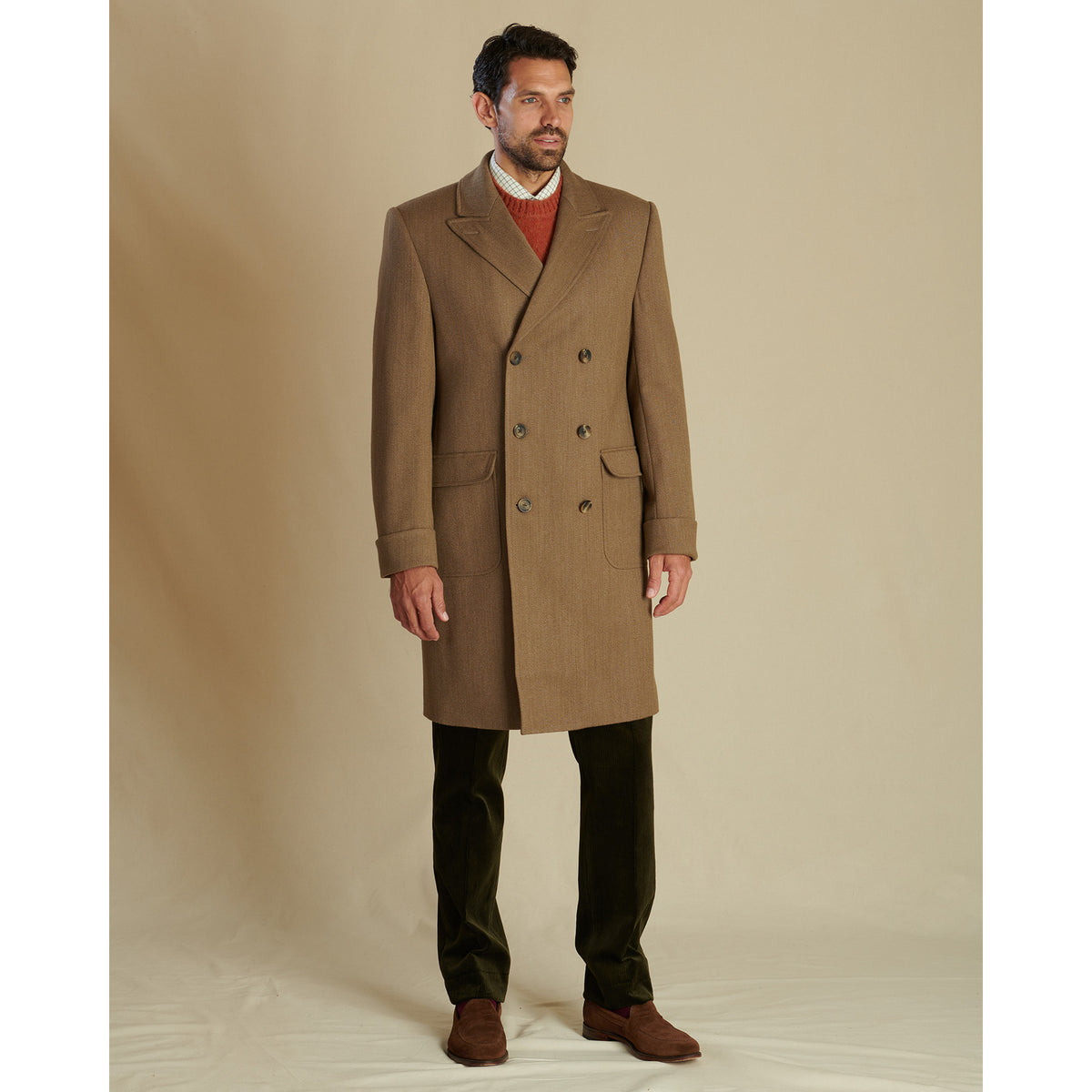 Double Breasted Charles Covert Coat