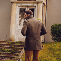 Conrad Herringbone Tweed Car Coat