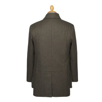 Conrad Herringbone Tweed Car Coat