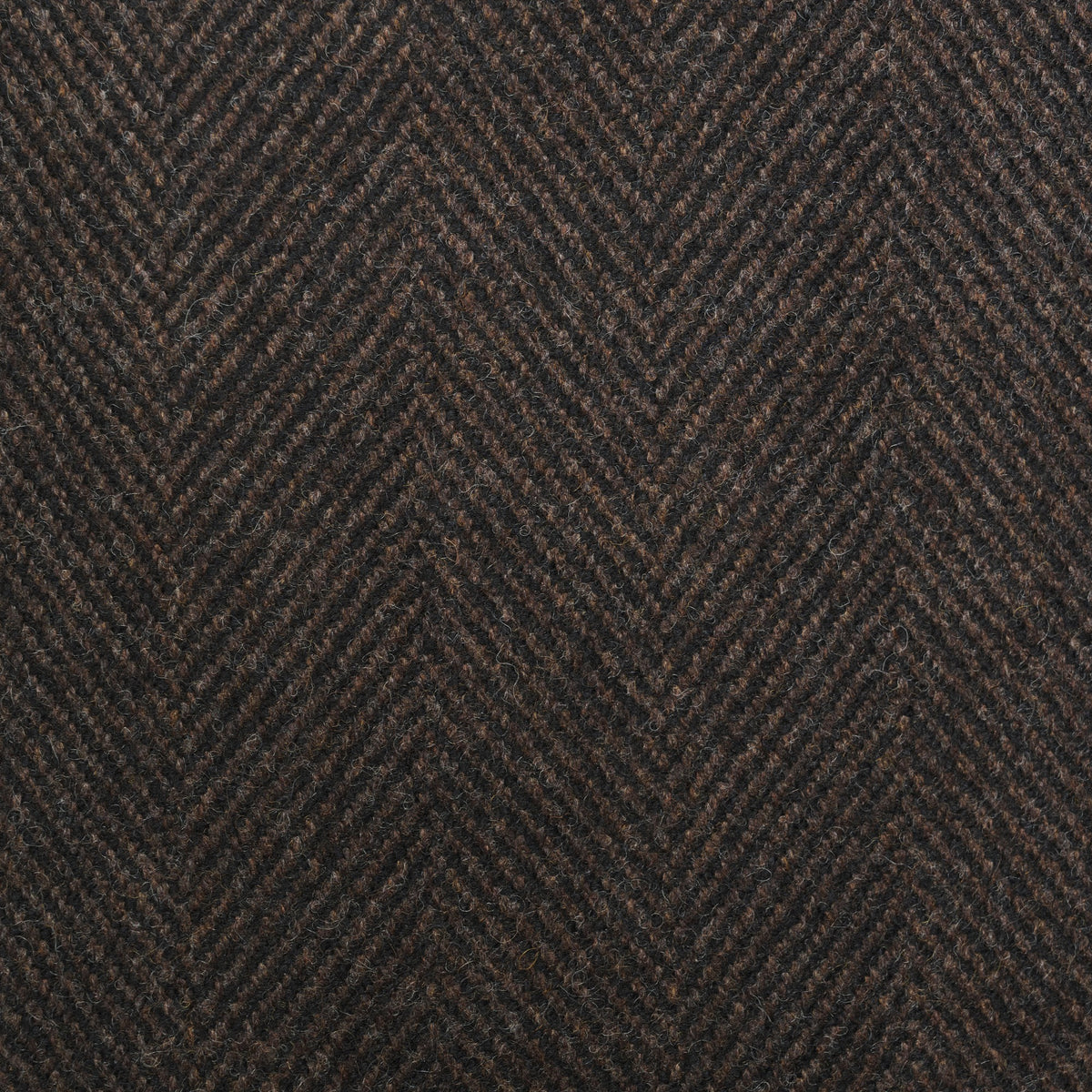 Brown Calder Herringbone Covert Coat