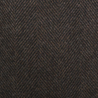 Brown Calder Herringbone Covert Coat
