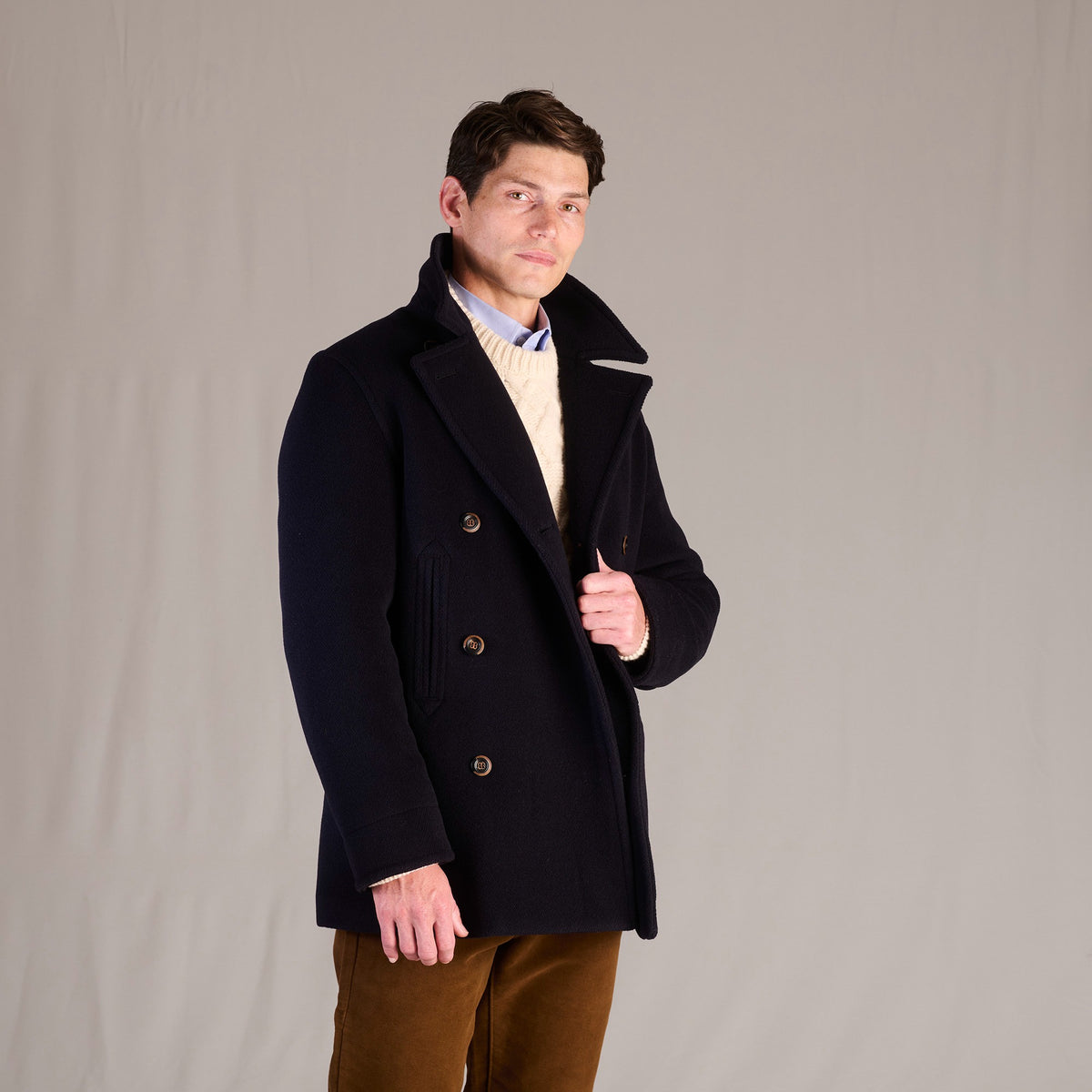 Navy Portsmouth Peacoat