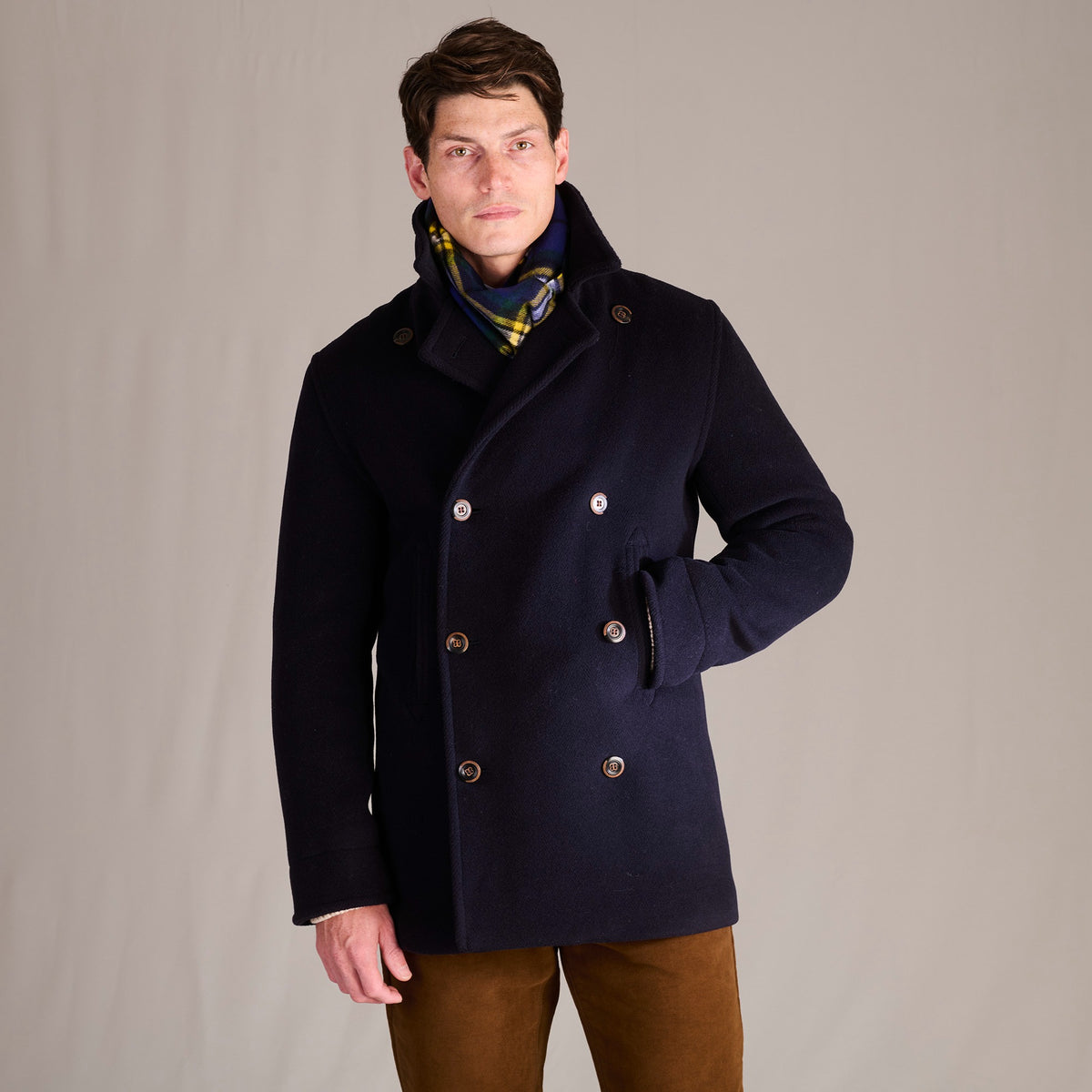 Navy Portsmouth Peacoat