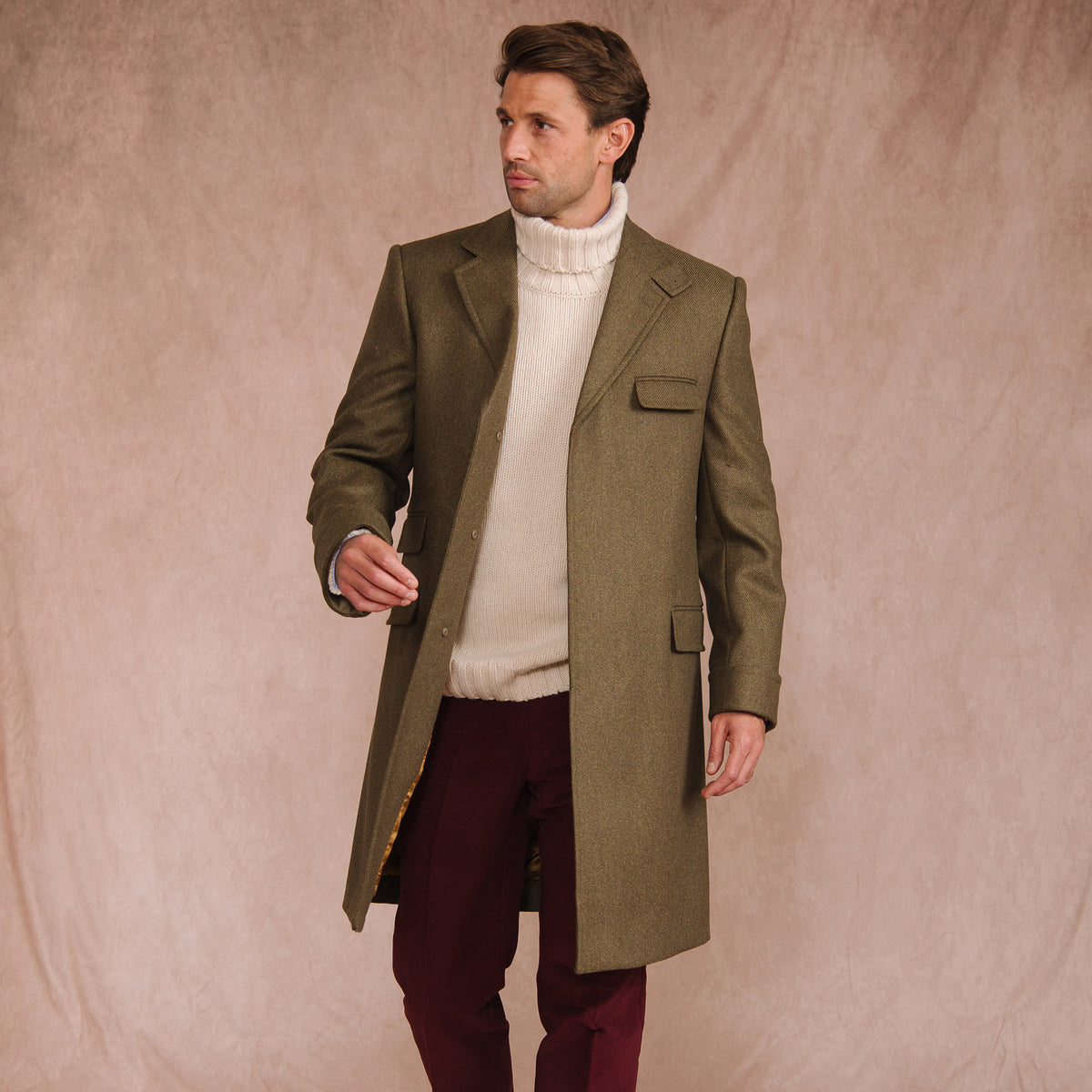 Warwick Tweed Overcoat