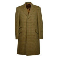 Sporting Check Tweed Covert Coat