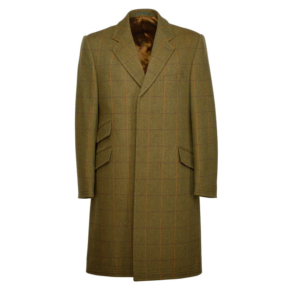 Sporting Check Tweed Covert Coat