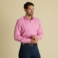 Red Holt Gingham Poplin Shirt