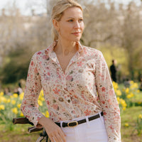 Pink Floral Eve Liberty Shirt Made with Tana Lawn™ Cotton